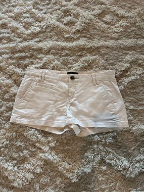 Women’s White Cotton Chino Shorts express